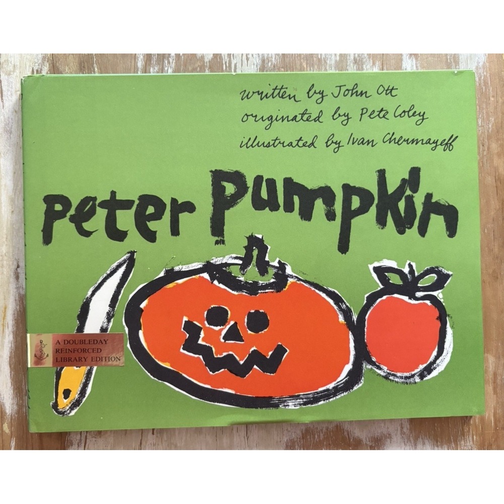 Vintage children's book HCDJ Peter Pumpkin John Ott 1963 signed by author EVC!